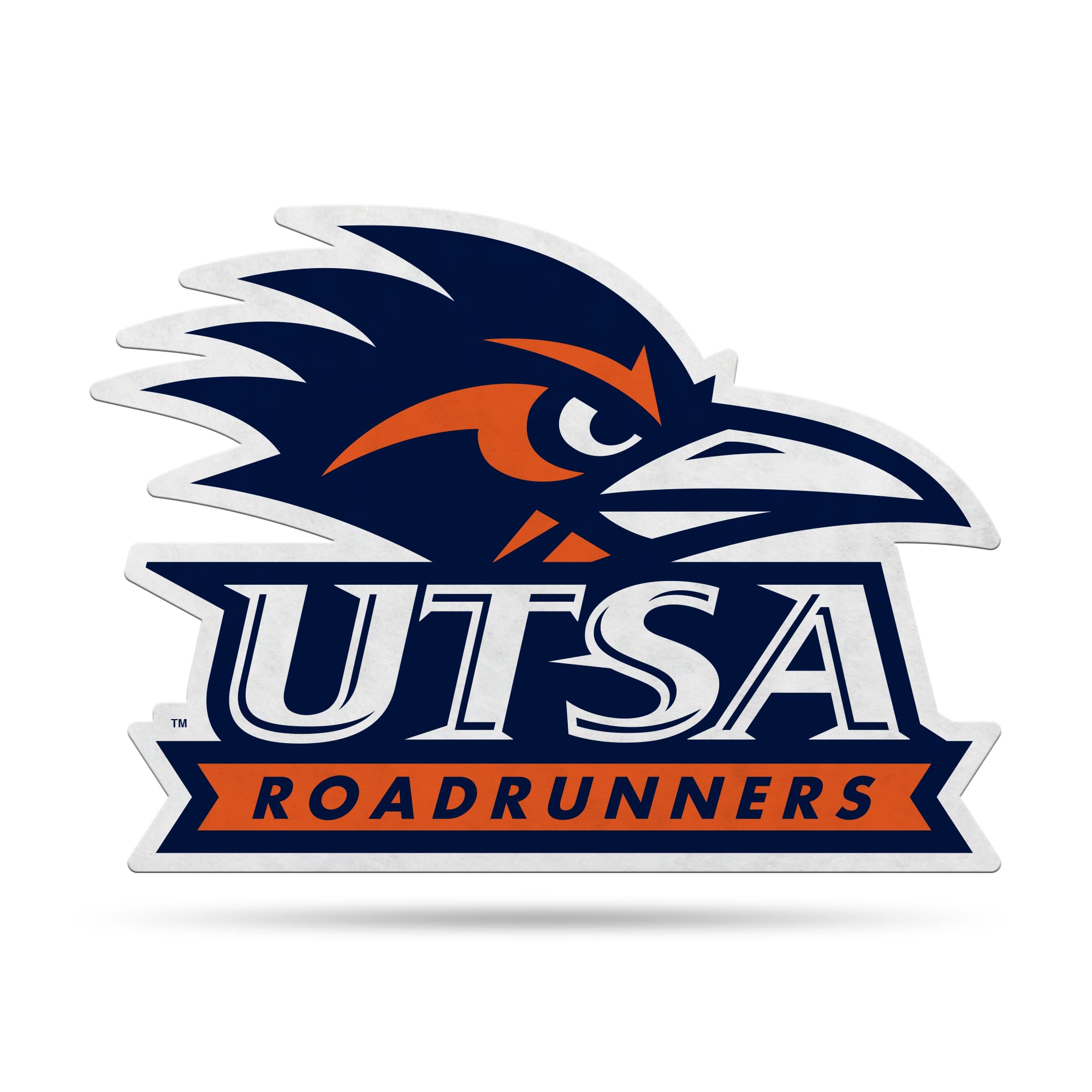 Rico Industries Ncaa Texas-San Antonio Roadrunners Primary Shape Cut Pennant - Home And Living Room D  Cor - Soft Felt Ez To Han