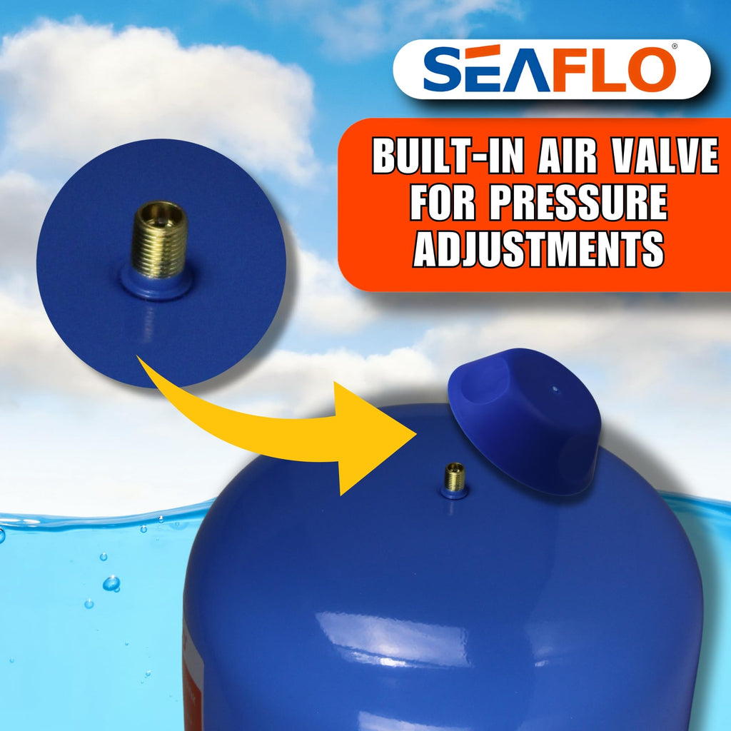 Seaflo Pre-Pressurized Accumulator Tank (2 Gallon)