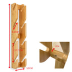 Cor Surf Skateboard Wall Mount Display 4 Boards  Snowboard Wall Storage Mount Holds Four Boards Made With Sustainable Bamboo 4 B