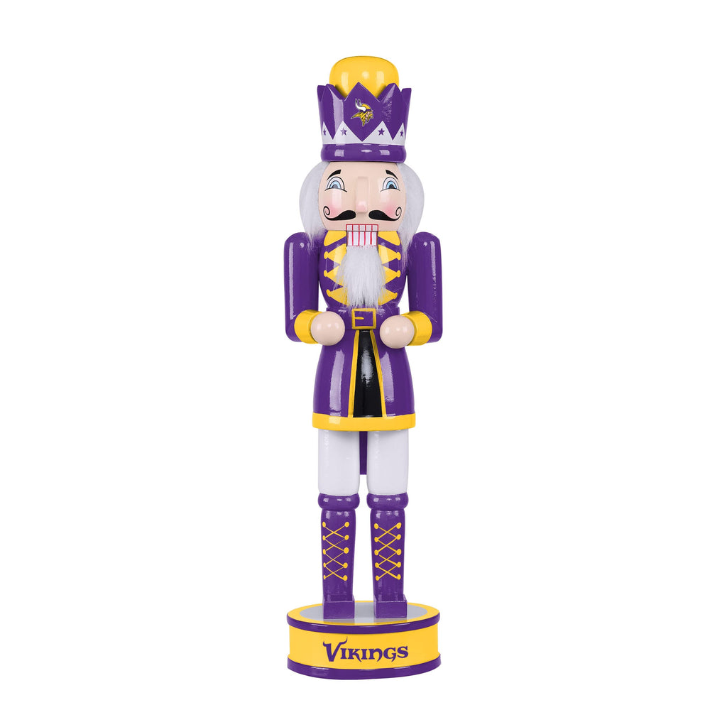 FOCO NFL Minnesota Vikings Team Logo 14 Holiday NutcrackerTeam Logo 14 Holiday Nutcracker, Version 2, One Size