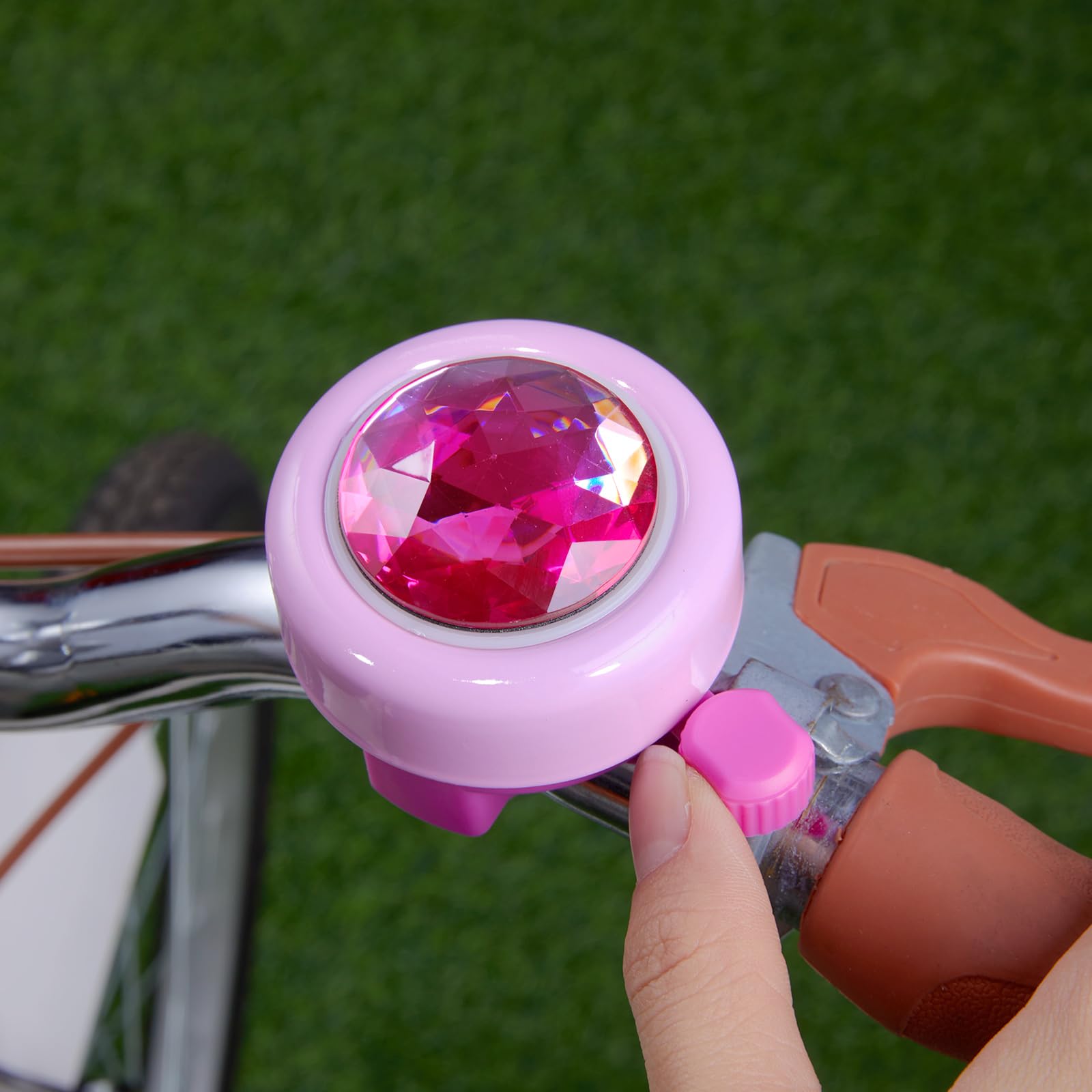 CHILDHOOD Bike Bell for Kids with Loud Clear Sound, Bike Accessories for Kids Girls Boys(Pink)