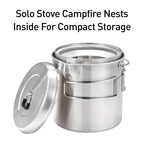 Solo Stove 2 Pot Set: Stainless Steel Companion Pot Set For Solo Stove Campfire. Great For Backpacking, Camping, Survival