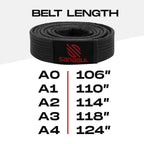 Sanabul Brazilian Jiu Jitsu Bjj Pro Belts (Black, A0)