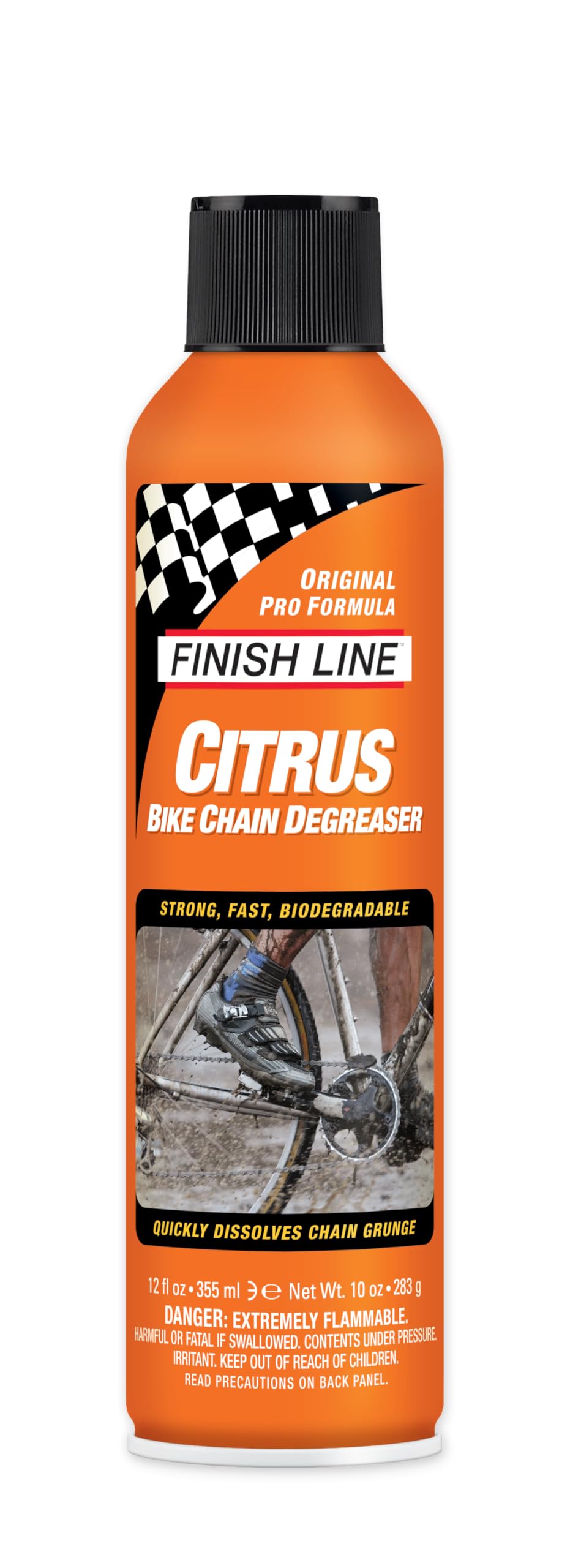 Finish Line Citrus Degreaser Bicycle Degreaser, 12-Ounce Aerosol Spray