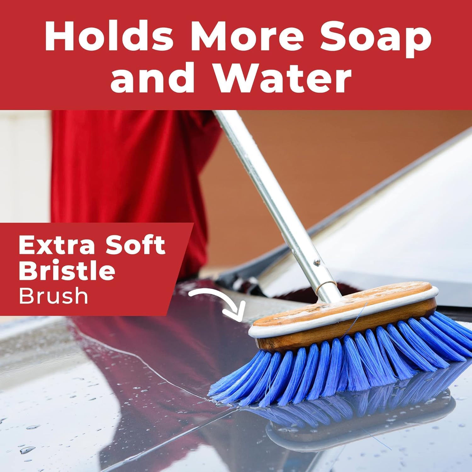 Shurhold 6 Nylon Extra Soft Bristles Deck Brush