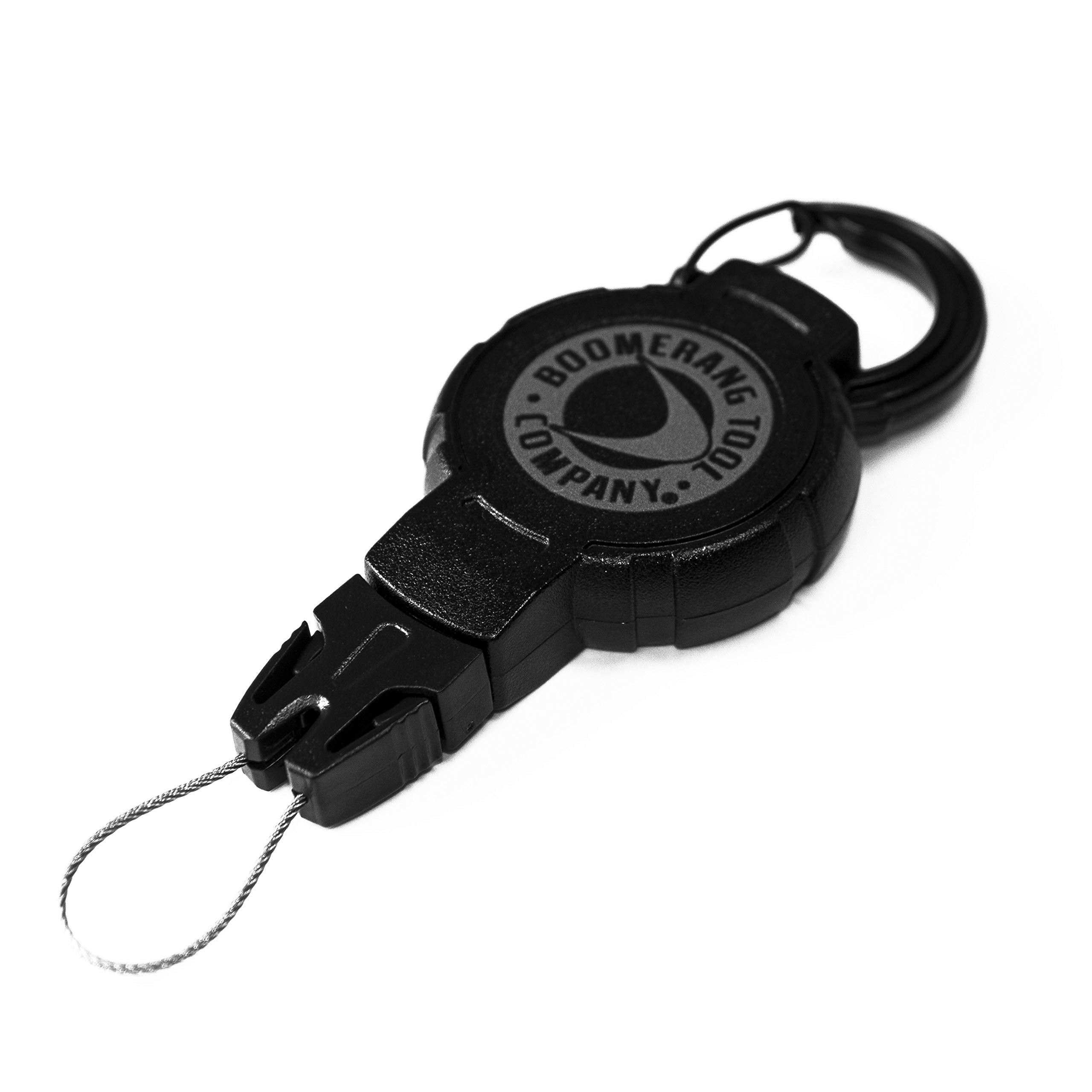 Boomerang Tool Company Scuba Gear Retractor with Carabiner - Black