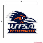 Rico Industries Ncaa Texas-San Antonio Roadrunners Primary Shape Cut Pennant - Home And Living Room D  Cor - Soft Felt Ez To Han