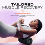 PURSONIC Vibrating Foam Roller - Deep Tissue Massage for Muscle Recovery - 5 Intensity Levels, USB Rechargeable, Durable & Light