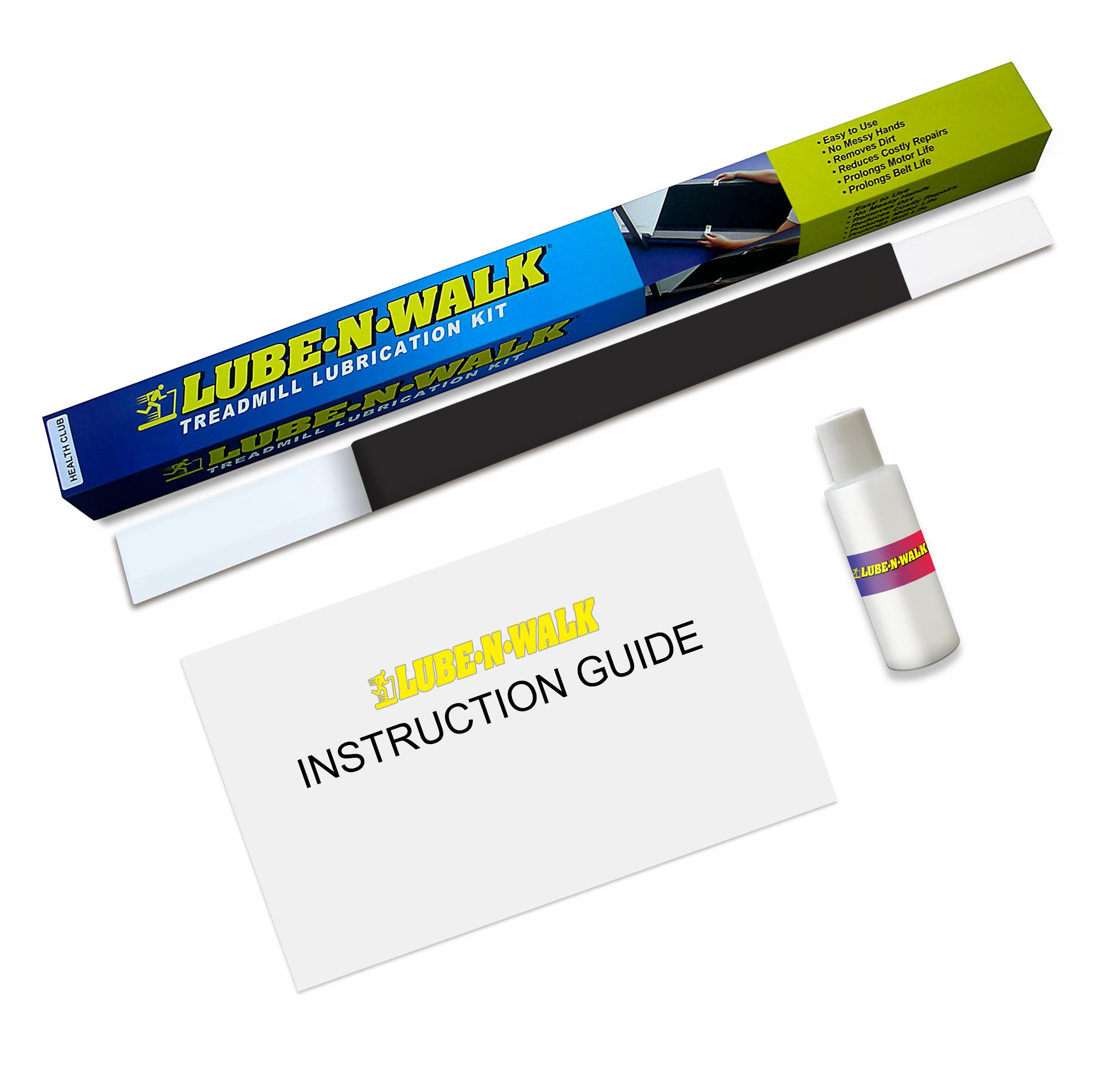 Lube-N-Walk (Health Club) Original Treadmill Lubrication Kit Since 1987 - Patented Treadmill Lubricating System And Official Par