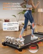 Walking Pad Treadmill, Anylife Incline Walking Pads Under Desk 330Lb Capacity, 2.5Hp Portable Treadmills For Home, Compact Tread