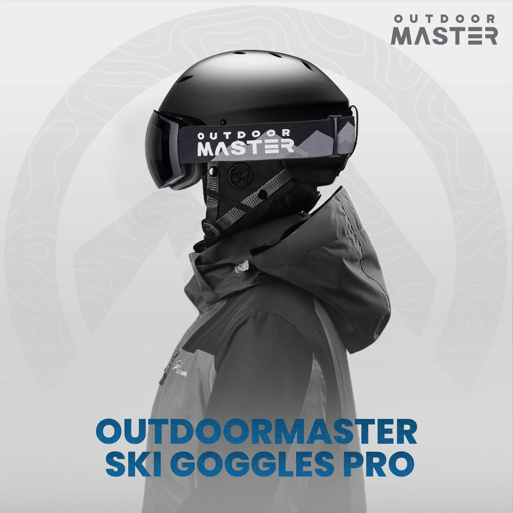 OutdoorMaster Ski Goggles PRO - Frameless, Interchangeable Lens 100% UV400 Protection Snow Goggles for Men & Women (Polarized Gr