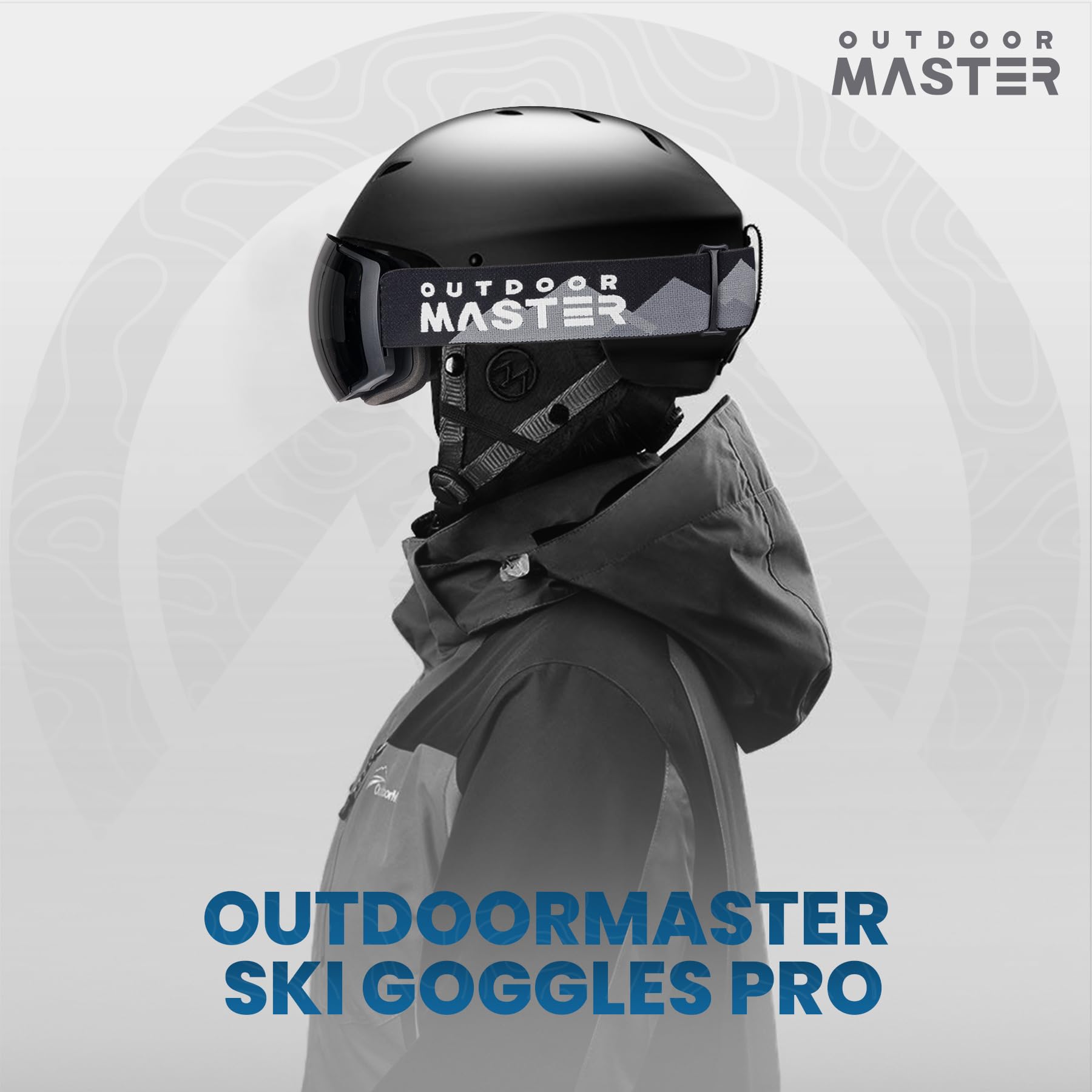 OutdoorMaster Ski Goggles PRO - Frameless, Interchangeable Lens 100% UV400 Protection Snow Goggles for Men & Women (Polarized Gr