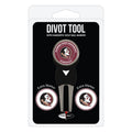 Team Golf Ncaa Florida State Seminoles Divot Tool Pack With 3 Golf Ball Markers Divot Tool With 3 Golf Ball Markers Pack, Marker