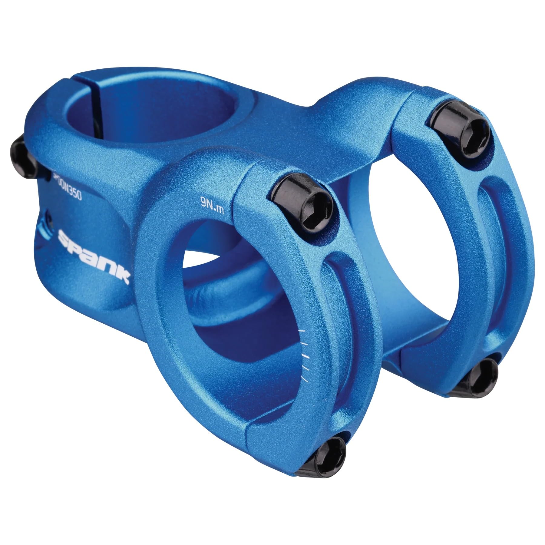Spank Spoon 350 Stem,Blue,45Mm Chamfered Bar Clamp, Ultra-Short Stack Height, Bicycle Stem, Ideal For Astm 5, All Mountain, Endu