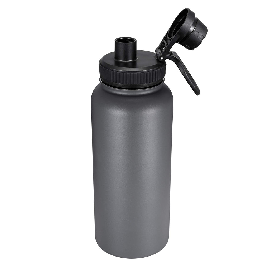 Vmini Spout Lid, Compatible With Hydro Flask Wide Mouth Sports Water Bottle, 5 Different Color Rubber Rings, Big Handle, Easy To