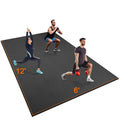 Large Workout Mat 12 'X6 'X7Mm Exercise Mat For Home Gym Workout Flooring Mat All Purpose Fitness Mat Non-Slip Yoga Mat Cardio M