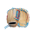 Wilson Winter 2024 A2000 T125 12.5'' Outfield Fastpitch Glove - Blonde/Blue/Flamingo, Left Hand Throw