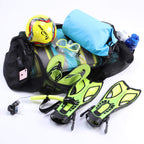 Leberna Large Mesh Duffle Bag For Scuba Diving, Snorkeling, Swimming And Camping With Adjustable Shoulder Strap