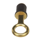 Attwood 7524A7 Snap-Handle Drain Plug, For 1-Inch-Diameter Drains, Locks In Place, Brass Handle, Rubber Plug
