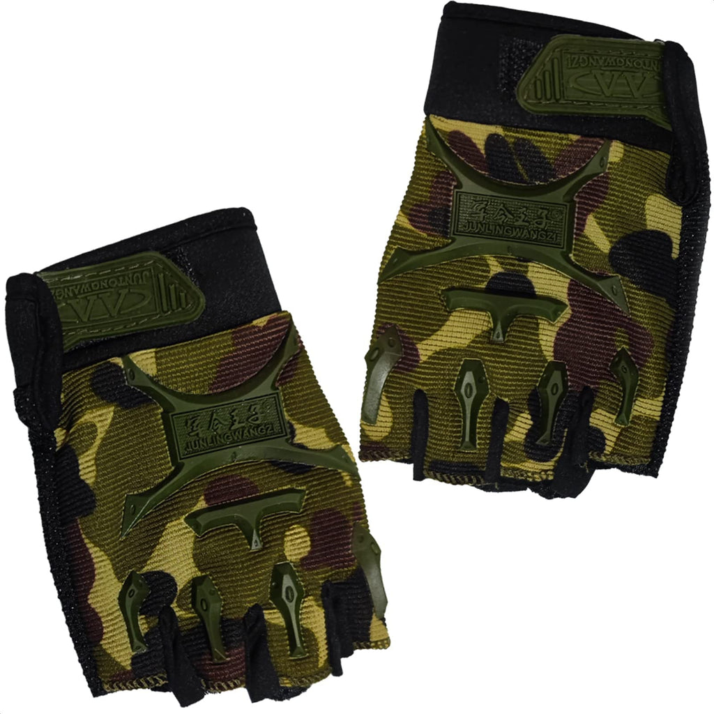 Lagarto Half Finger Children'S Motorcycle Gloves - Sports Half Gloves Cycling Gloves Small Kids Exercise Gloves Skating Gloves -
