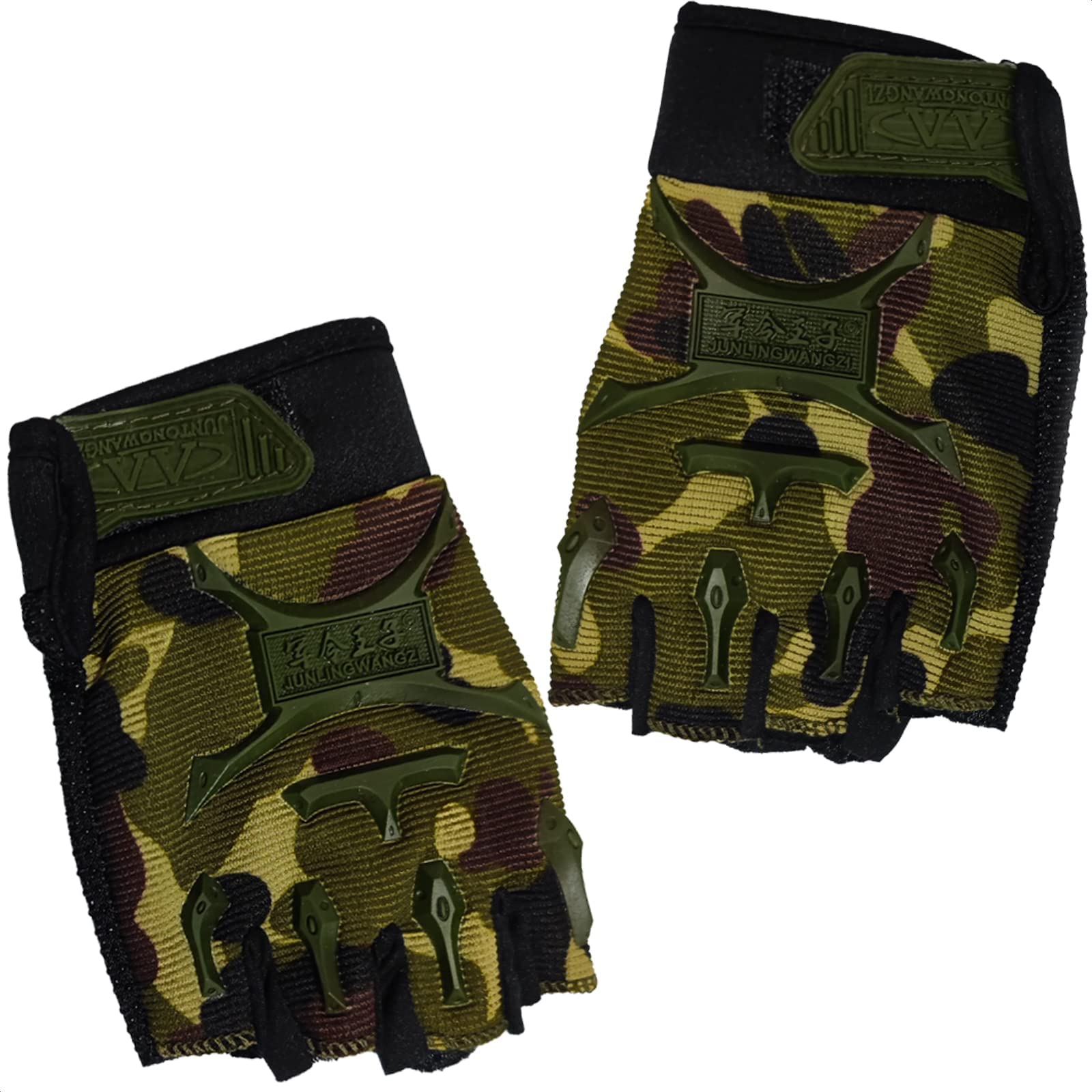 Lagarto Half Finger Children'S Motorcycle Gloves - Sports Half Gloves Cycling Gloves Small Kids Exercise Gloves Skating Gloves -