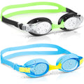 Portzon Unisex-Kids Swim Goggles,Anti Fog Goggles For Kids No Leaking Clear Vision Water Pool Swimming Goggles