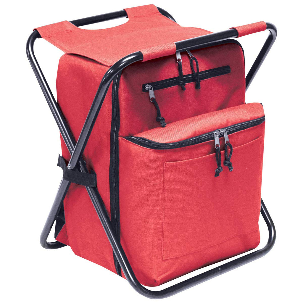 Preferred Nation Seated Cooler Backpack, 3 In 1 Portable Camping Backpack With Cooler And Folding Chair Stool, Leak Proof  Great