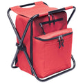 Preferred Nation Seated Cooler Backpack, 3 In 1 Portable Camping Backpack With Cooler And Folding Chair Stool, Leak Proof  Great