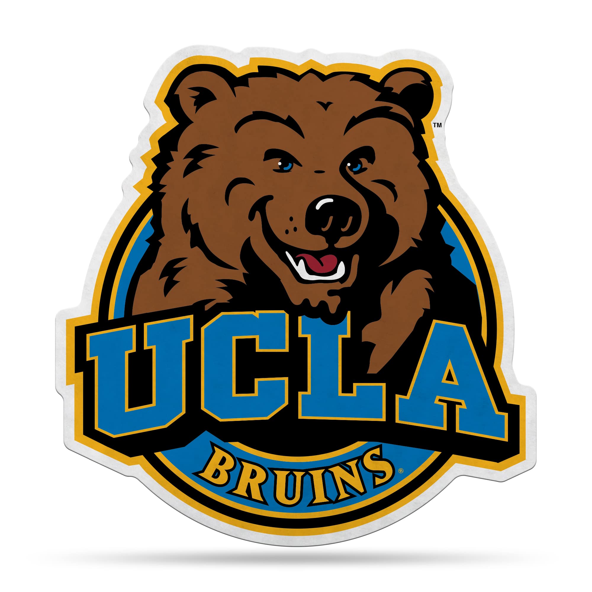 Rico Industries Ncaa California-Los Angeles Bruins Mascot Shape Cut Pennant - Home And Living Room D  Cor - Soft Felt Ez To Hang