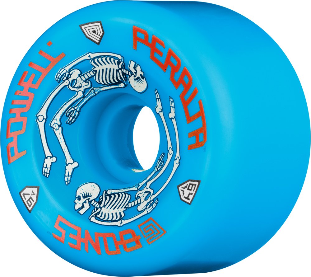 Powell Peralta G-Bones 97A Skateboard Wheels (Blue, 64Mm)