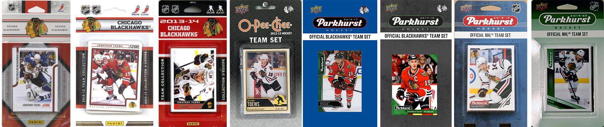 Nhl Chicago Blackhawks 8 Different Licensed Trading Card Team Sets