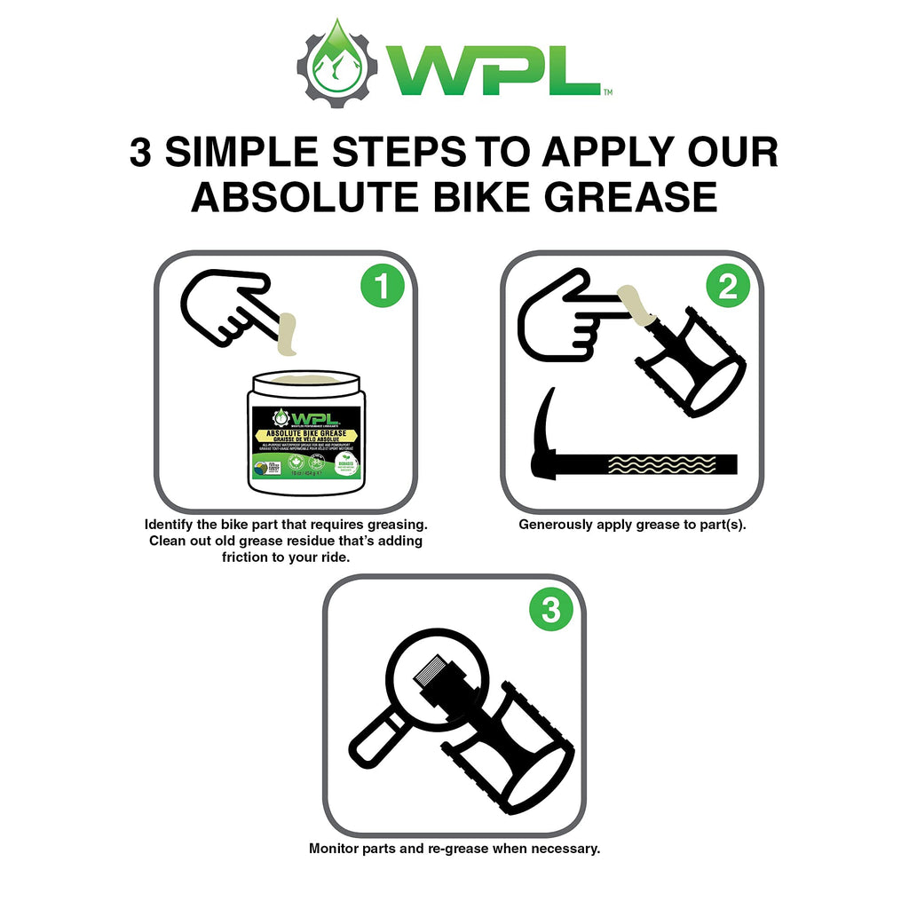 Wpl Absolute Bicycle Grease 113G - All-Purpose Bike Grease And Lube For Pedals, Forks, Chains, And Wheel Bearings