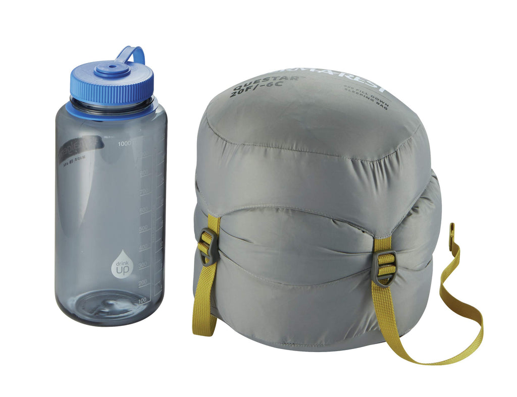 Therm-A-Rest Questar 20F/-6C Lightweight Down Mummy Sleeping Bag, Small, Balsam