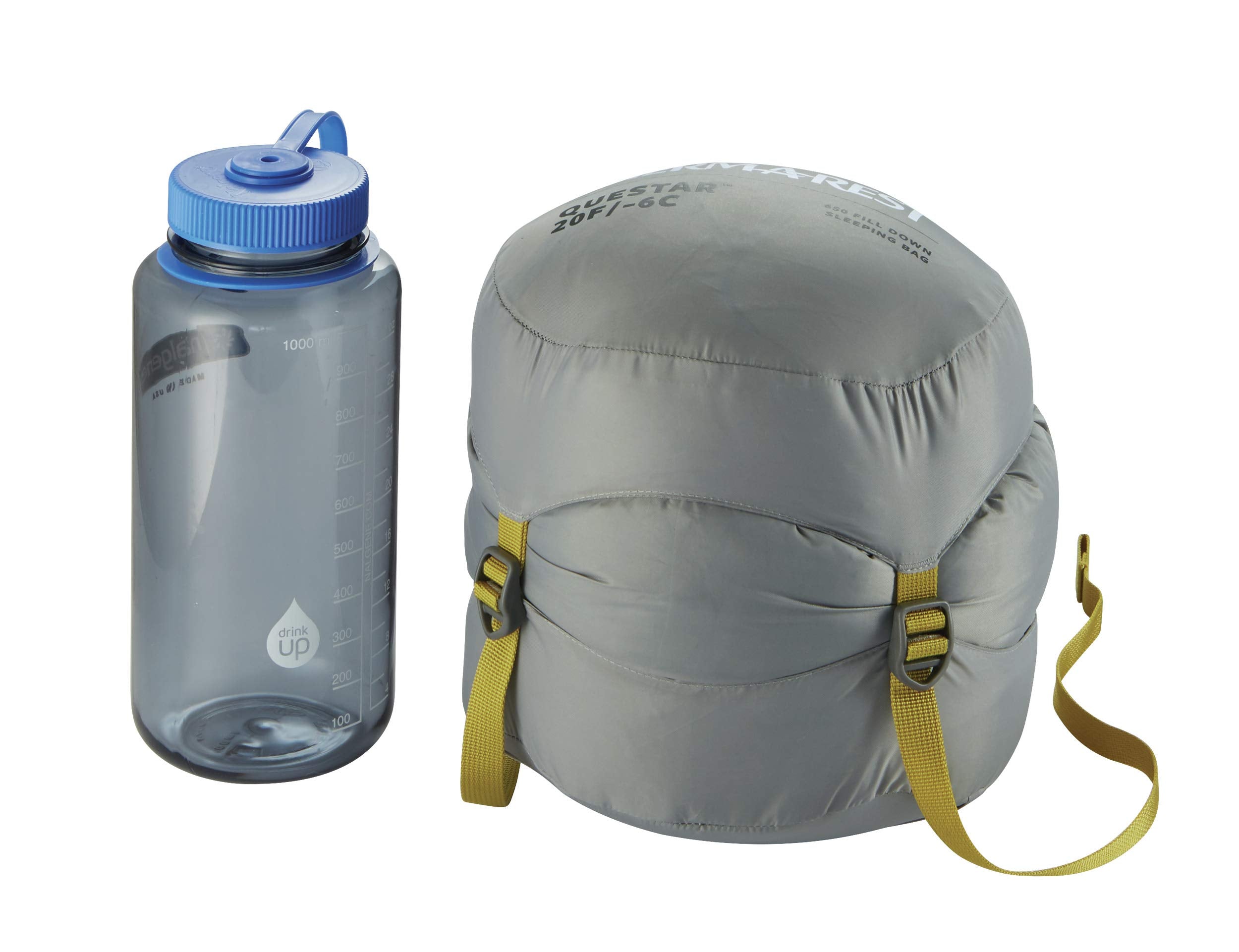 Therm-A-Rest Questar 20F/-6C Lightweight Down Mummy Sleeping Bag, Small, Balsam