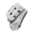 Wilson Fall 2024 A1000 If12 12    Infield Fastpitch Softball Glove - White/Grey, Right Hand Throw