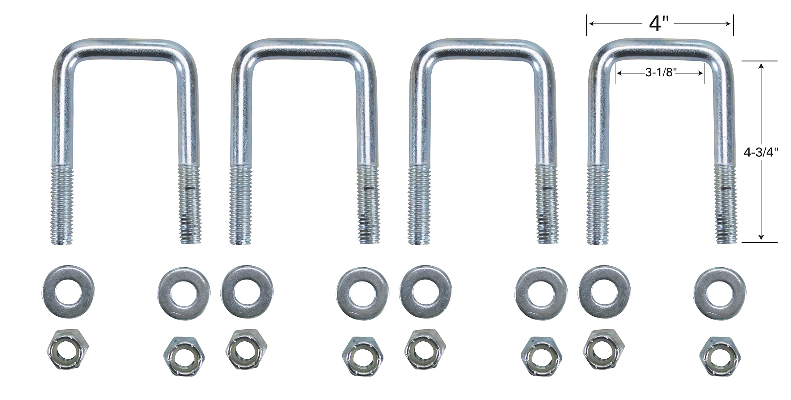 Extreme Max 3005.3787 Heavy-Duty 30 Pontoon Trailer Guide-Ons with Non-Marking Coating for 3 Trailer Frames - Includes 2 Guide-O