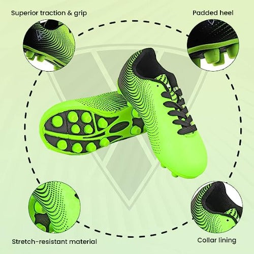 Vizari Stealth Firm Ground Soccer Shoes – Green/Black