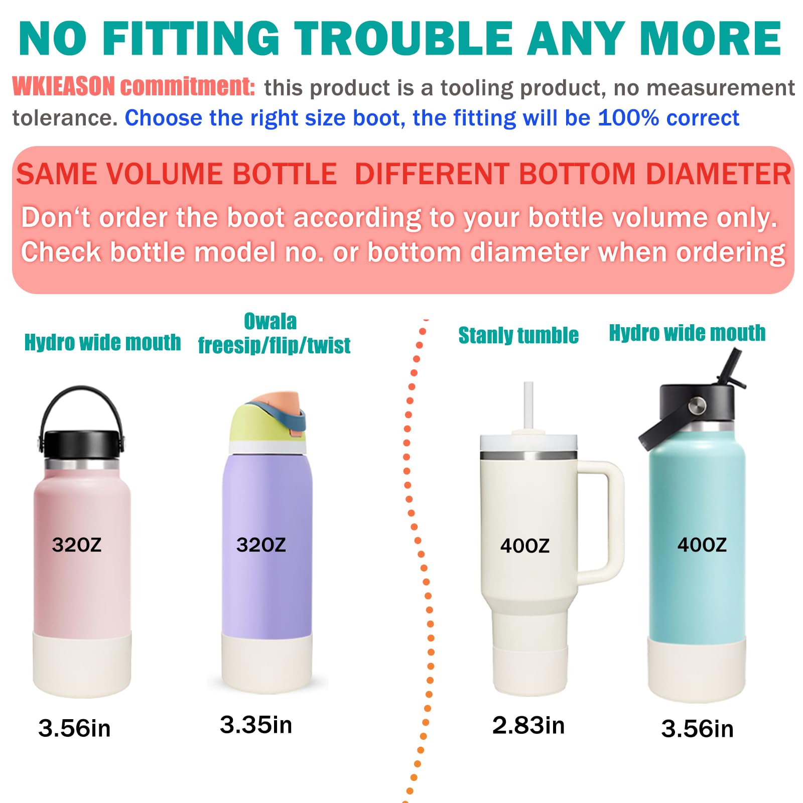 Wk Ieason Diomond Protective Silicone Sleeve Boot For 20-40Oz Stanley Tumbler And Compatible With 12Oz-24Oz Hydro Flask Wide Mou