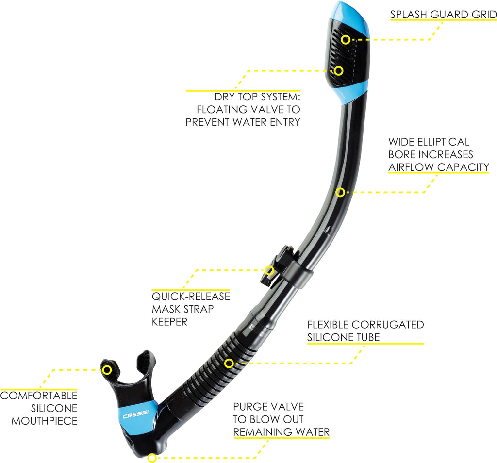 Cressi Supernova Dry, Black/Blue