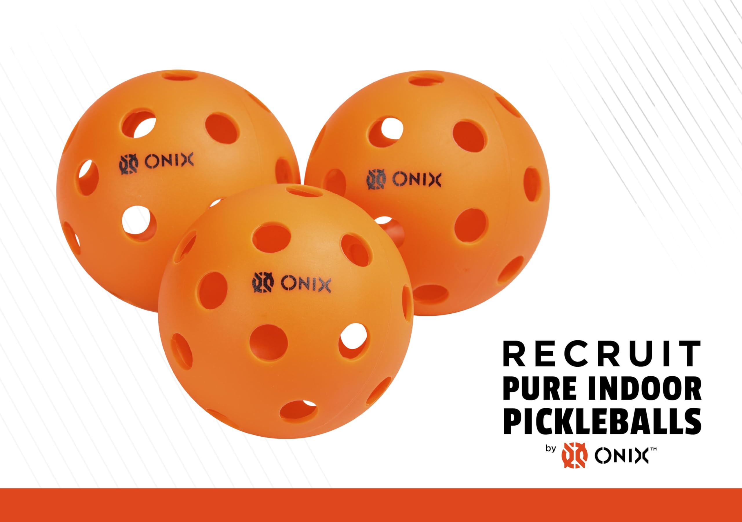 Onix Recruit Indoor Pickleball Ball, 3