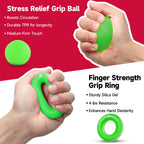 Fitbeast Forearm Strengthener Set - 2 Adjustable Hand Grippers With Counters For Athletes And Muscle Building - 5 Pack, Light Gr