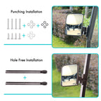 10L0L Golf Cart Side Mirrors Compatible With Yamaha Club Car Ez-Go And Others Round Or Square Tube Golf Cart Roof Bracket, No-Dr