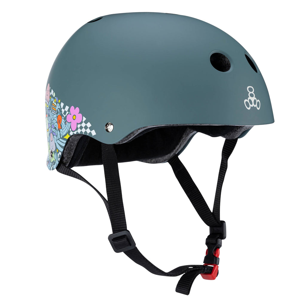 Triple Eight The Certified Sweatsaver Helmet For Skateboarding, Bmx, And Roller Skating, Lizzie Armanto Signature Edition, Xs/Sm