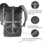 Frelaxy Waterproof Backpack Rain Cover, Upgraded Triple Waterproofing, Antislip Cross Buckle Strap (Black, L (For 35L-50L Backpa