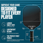 Pro Spin Pickleball Paddles - Set Of 2 Usapa-Approved Graphite Carbon Pickle Ball Paddles, 4 High-Performance Pickleball Balls,