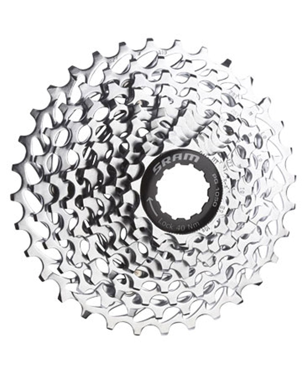 Sram Pg-1050 Cassette - 10 Speed, 11-36T, Silver
