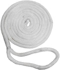 Boating Accessories New Double Braided Dockline New England Ropes 50502400050 White 3/4 x 50'