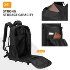 Huntvp Tactical Backpack Military Molle Backpack Hunting Rucksack Gear Assault Pack 25L Wr(Black)