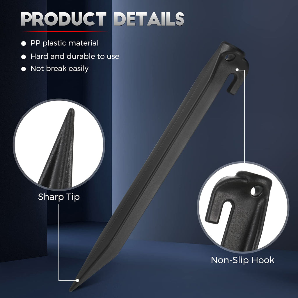 9 Inch Plastic Inflatable Stakes Tent Stakes Replacement Yard Inflatable Accessories For Inflatables Camping Tent Stakes Tent Pe