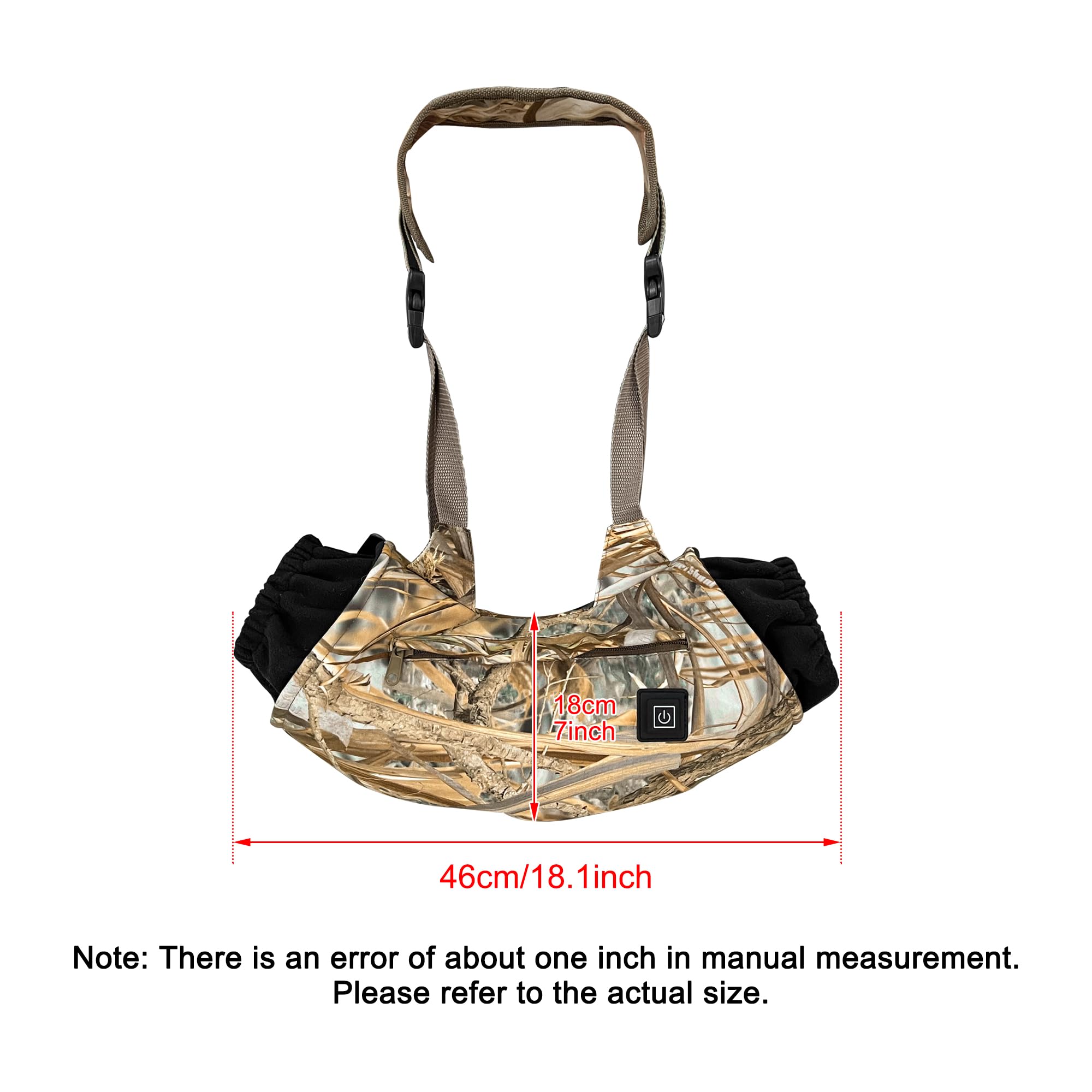 Heated Hand Muff, Electric Heating Hand Warmer Pouch, Suitable For Outdoor Hunting, Sports, Photography, Golf, Hike, Football, S
